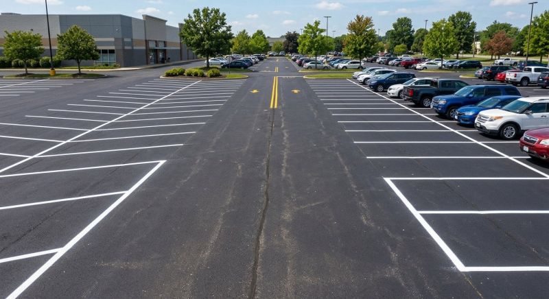 Commercial Asphalt Painting in Alpharetta, GA