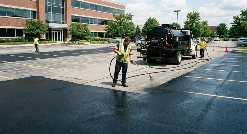 Commercial Asphalt Sealing in Greenville, SC