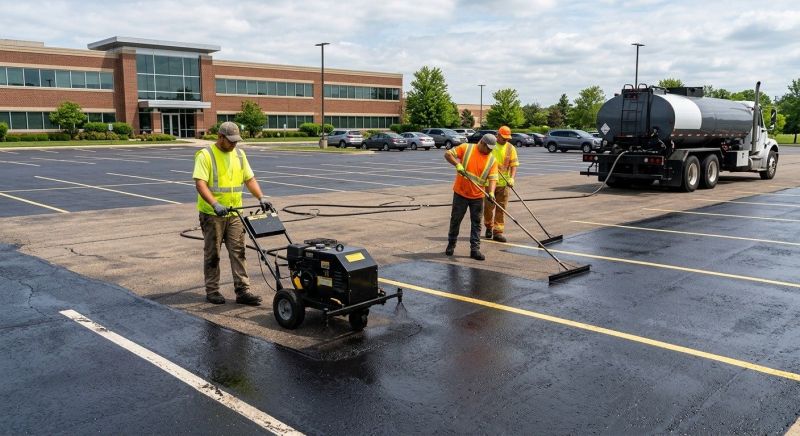 Commercial Parking Lot Sealing in Greenville, SC