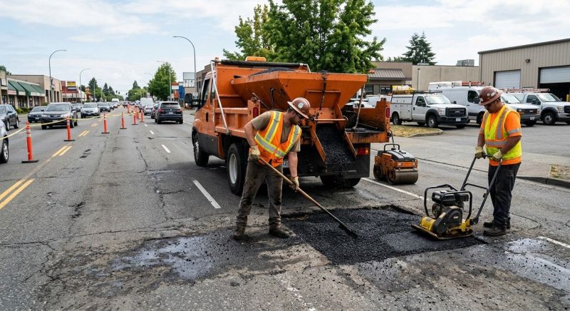 Commercial Pothole Repair in Los Angeles, CA