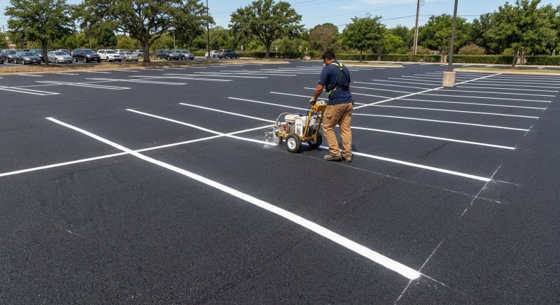 Parking Area Striping in Lawrenceville, GA