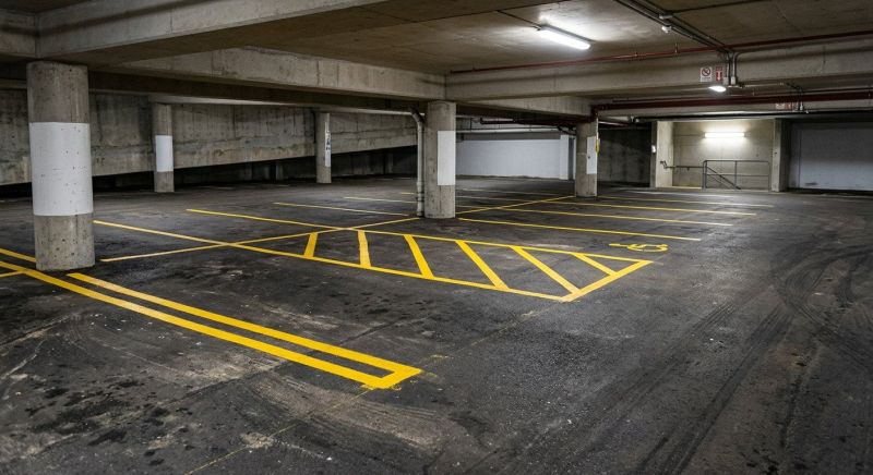 Parking Area Striping in Roswell, GA