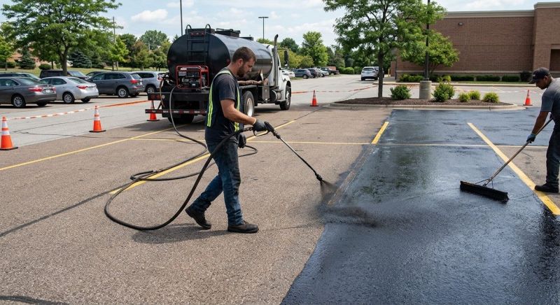 Parking Lot Sealcoating in San Antonio, TX