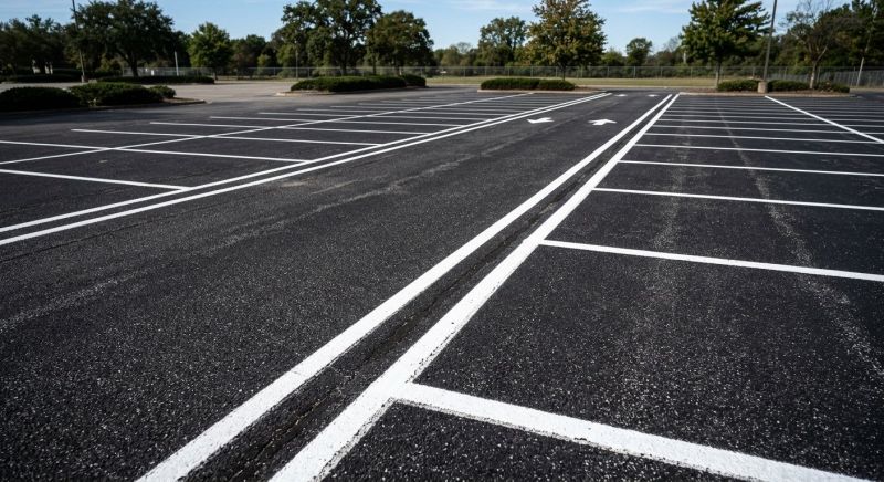 Parking Space Marking in Roswell, GA