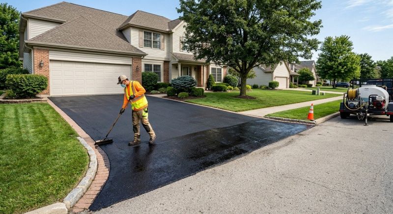 Tar Driveway Sealing in Columbus, OH